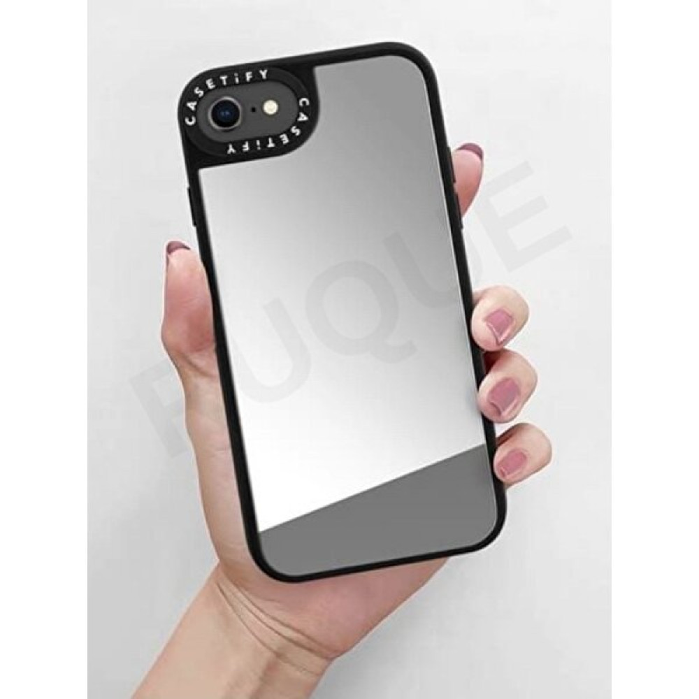 Powell Iphone 7/8/SE Düz Yüzey Kamera Korumalı Darbe Emici Casetify Aynalı Kılıf Cep Telefonu Kılıfı Fiyatı