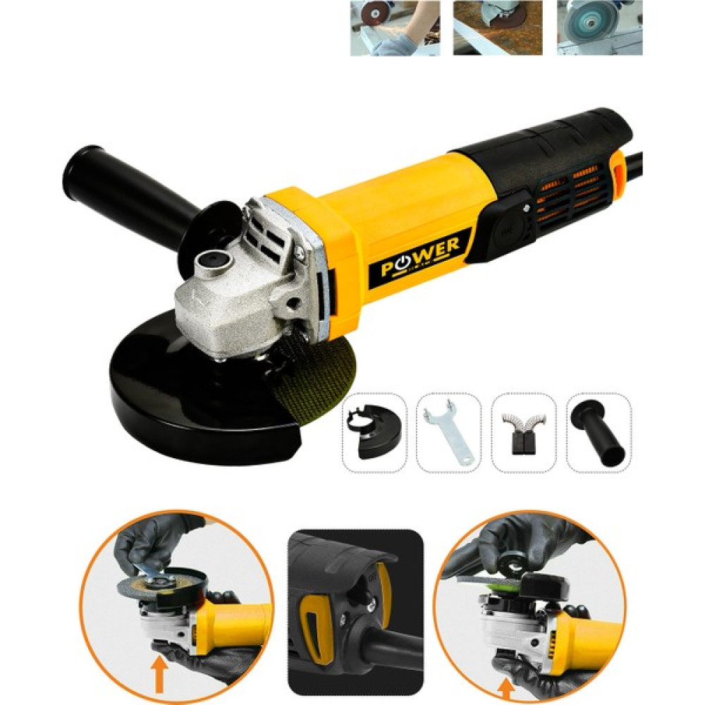 Power Black Avuç Içi Taşlama Makinası 125 mm Sarı Oto Boyaları Fiyatı