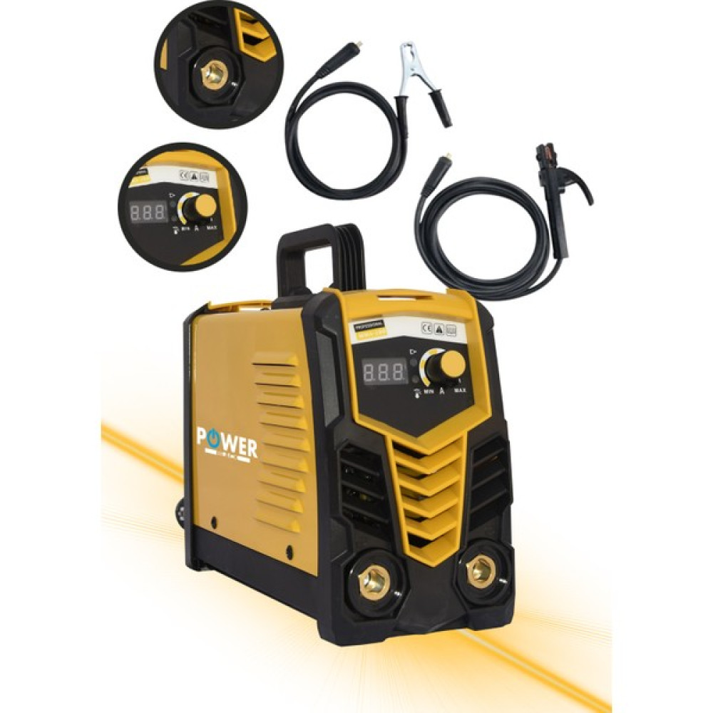 Power Black Inverter Kaynak Makinesi 200 Amper Profesyonel Dijital Göstergeli Kaynak Makineleri Fiyatı