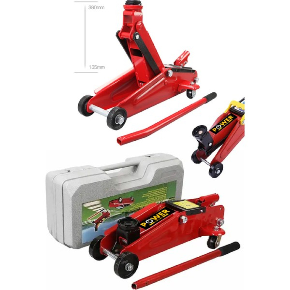 Power Black New 2 Ton Arabalı Tekerlekli Hidrolik Timsah Kriko Kutulu Çantalı Powerblack Trafik Malzemeleri Fiyatı