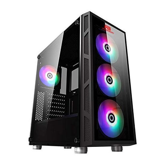 Power Boost VK-G2052S-650 650W 80+ USB 3.0 Tempered Glass LED Rgb Rainbow Fan Siyah ATX Kasa PC Kasaları Fiyatı