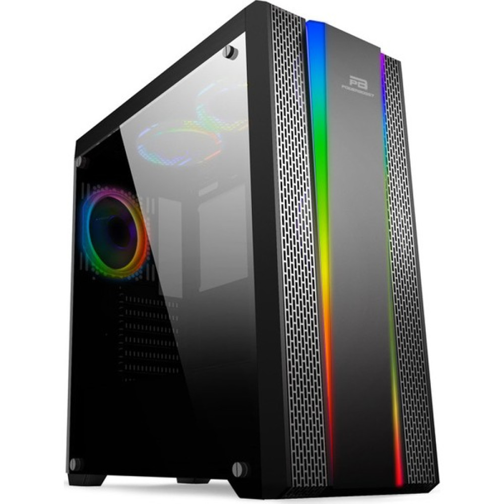 Power Boost VK-G3901S USB3.0 Siyah Rainbow RGB Fan Strip Kasa (PSU Yok) (JBST-VKG3901S) PC Kasaları Fiyatı