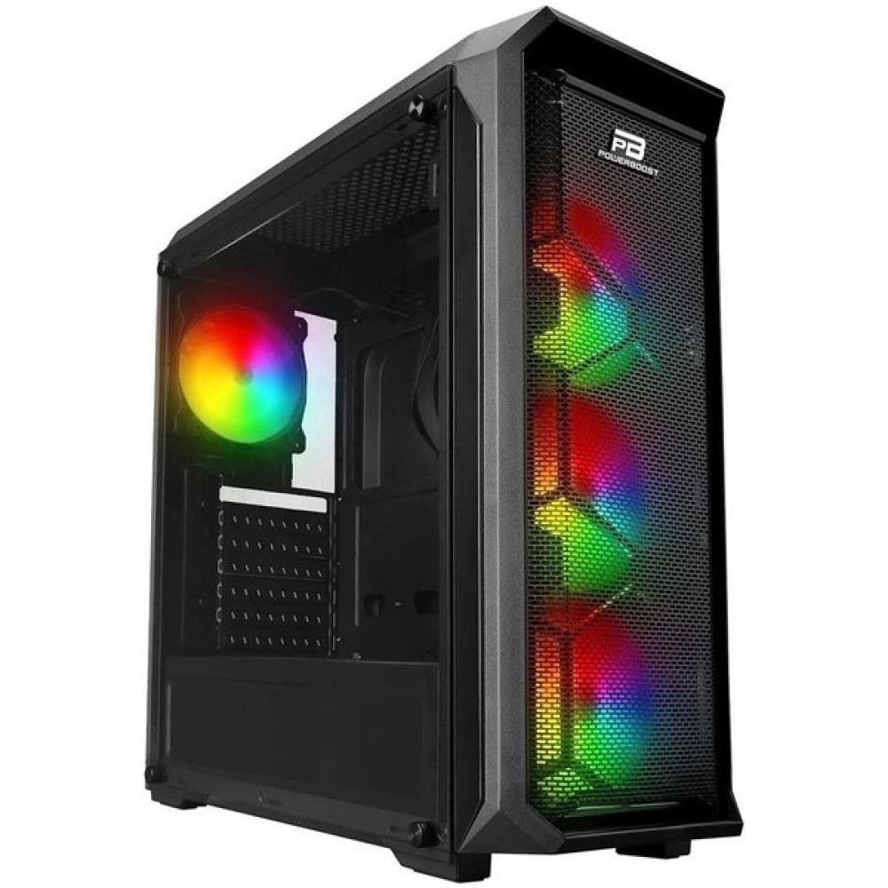 Power Boost VK-P15B 600W 80 Plus USB 3.0 Mesh 4X120MM Argb Fan Atx Siyah Kasa PC Kasaları Fiyatı