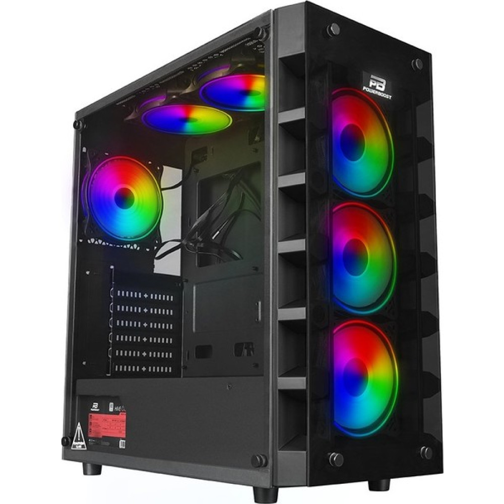 Power Boost X59RGB 650w 80+ USB 3.0 Tempered Glass 6 x RGB Fanlı Gaming Kasa (JBST-X59RGB-650) PC Kasaları Fiyatı