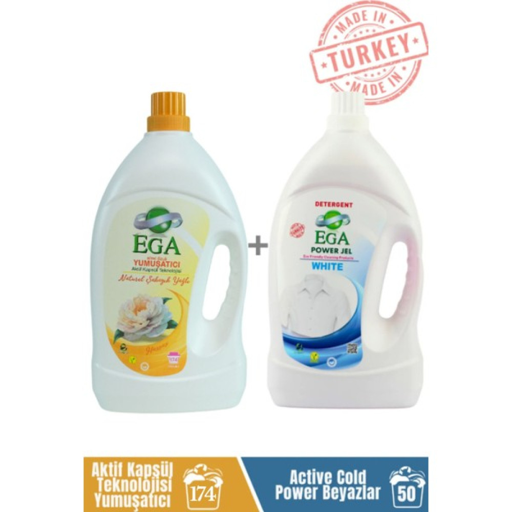 Power Jel Beyaz Sıvı Yıkama Deterjanı 3900 ml + Şakayık Aktif Kapsül Teknolojili Yumuşatıcı 4100 ml - 7 lt Oto Boyaları Fiyatı