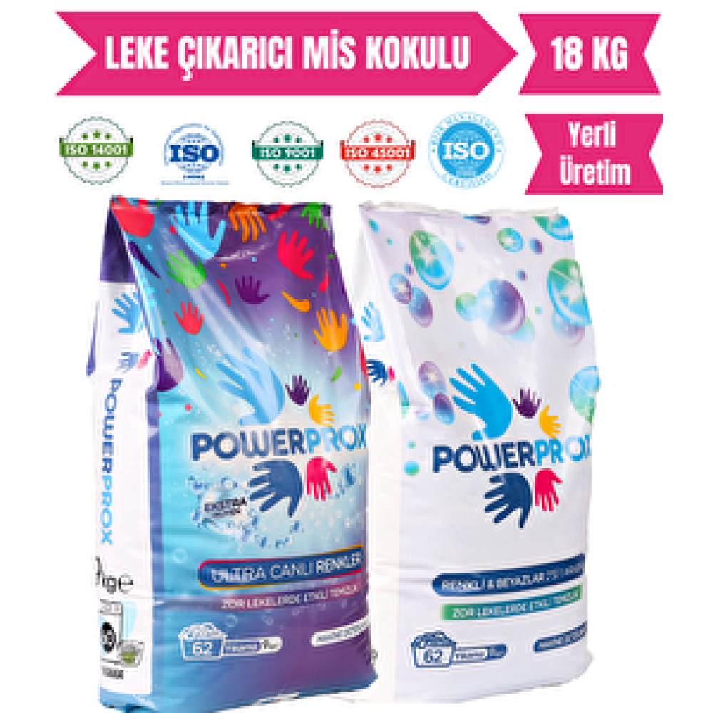 Power Prox Renkli Ve Beyazlar 2’si 1 Arada + Ultra Canlı Renkler Toz Çamaşır Deterjanı 18 Kg F Temizlik Malzemeleri Fiyatı