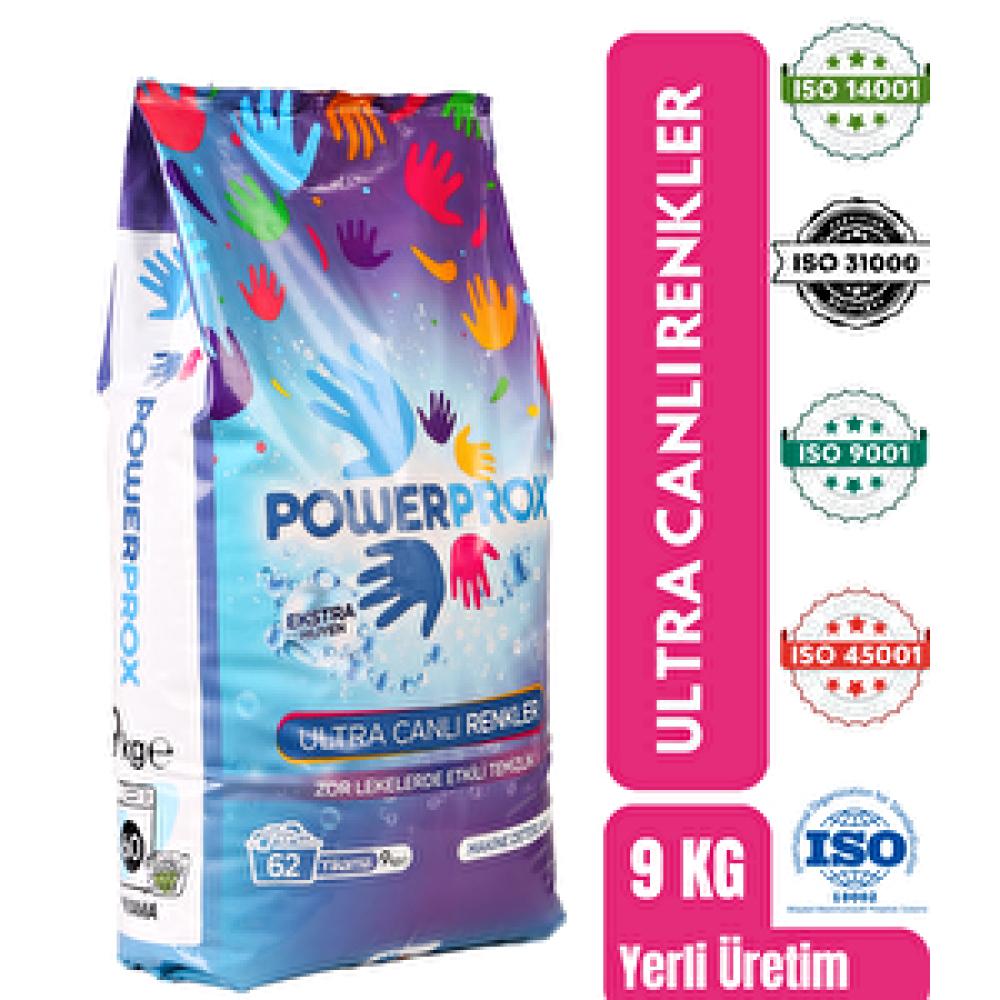 Power Prox Ultra Canlı Renkler Toz Çamaşır Deterjanı 9 Kg Renkliler Için Temizlik Malzemeleri Fiyatı