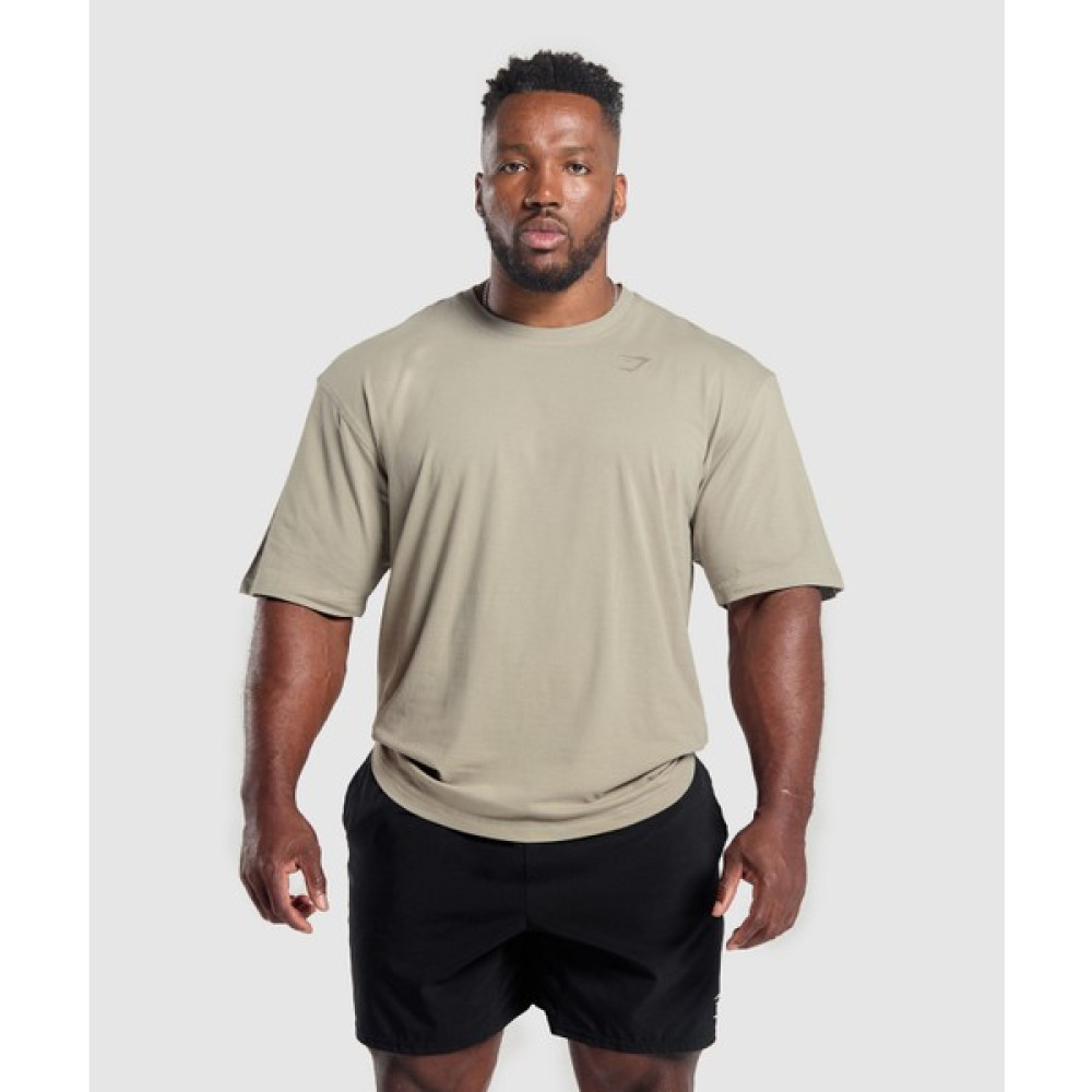 Power T-Shirt Oversized Fit, Dayanıklı Antrenman Tişörtü - Ekru - 2XL Oto Boyaları Fiyatı