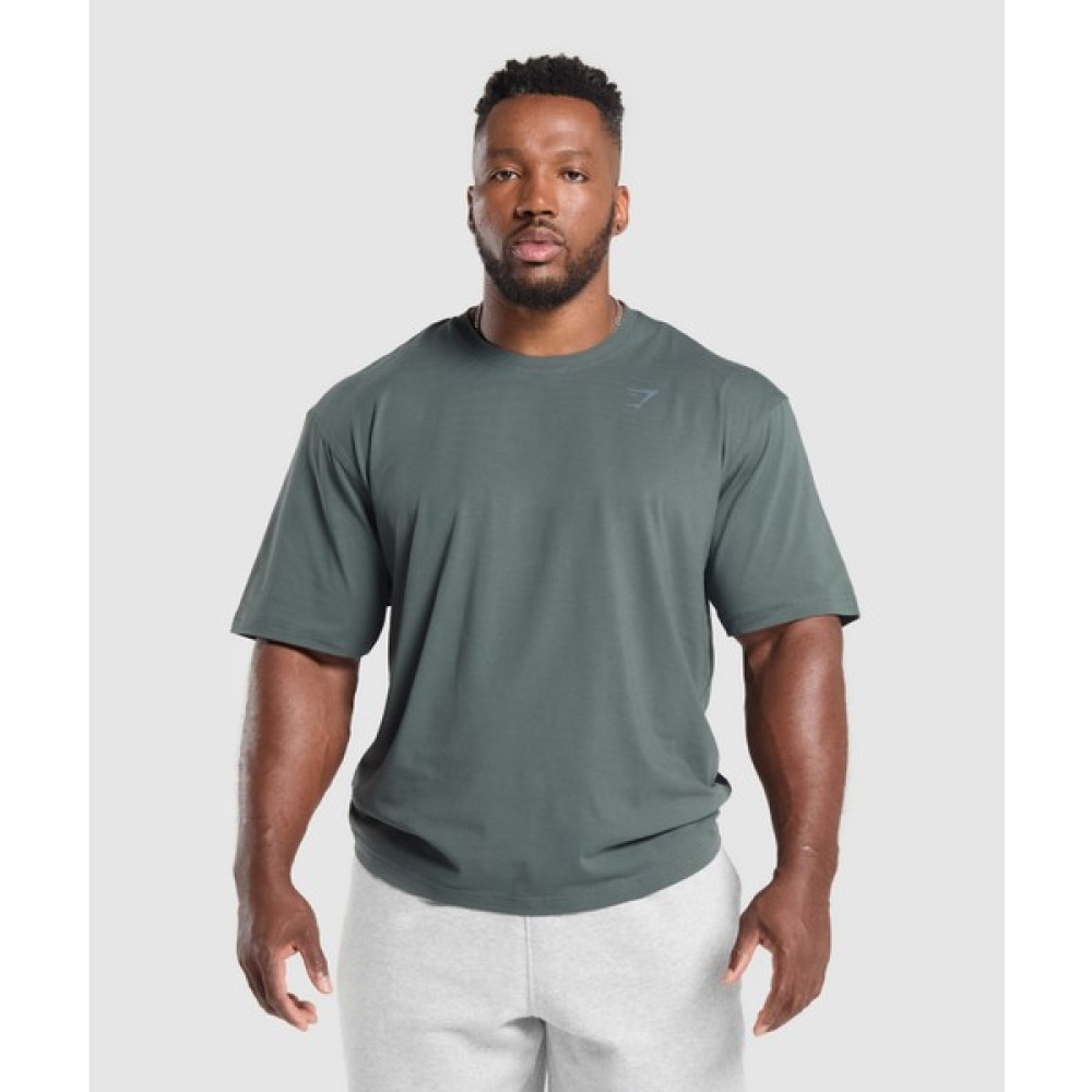 Power T-Shirt Oversized Fit, Dayanıklı Antrenman Tişörtü - Koyu Turkuaz - S Oto Boyaları Fiyatı