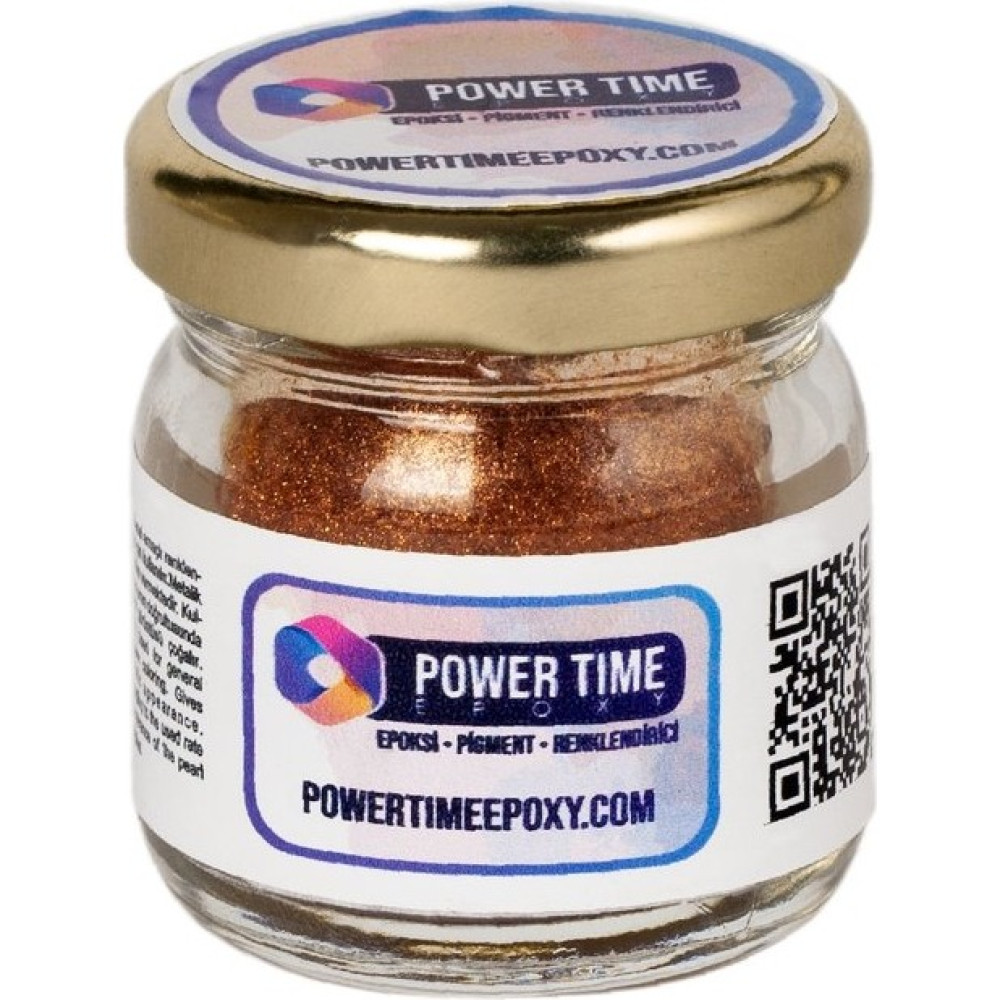 Power Time Epoxy Sedefli Metalik Toz Pigment Boya Epoksi Için 10 gr - Bronz Diğer Fiyatı