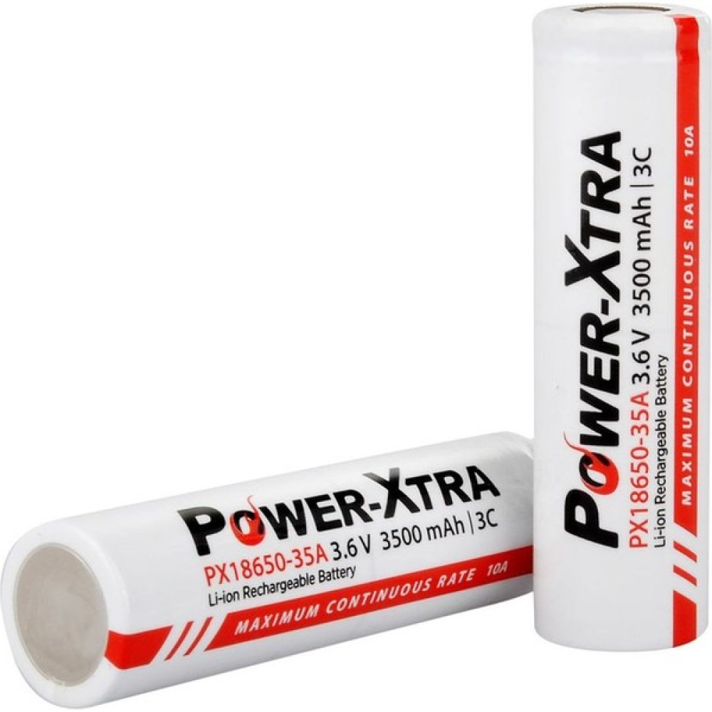 Power-Xtra PX18650-35A 3.7V 3500 Mah Li-Ion Şarjlı Pil 3C/10A Tek Diğer Fiyatı