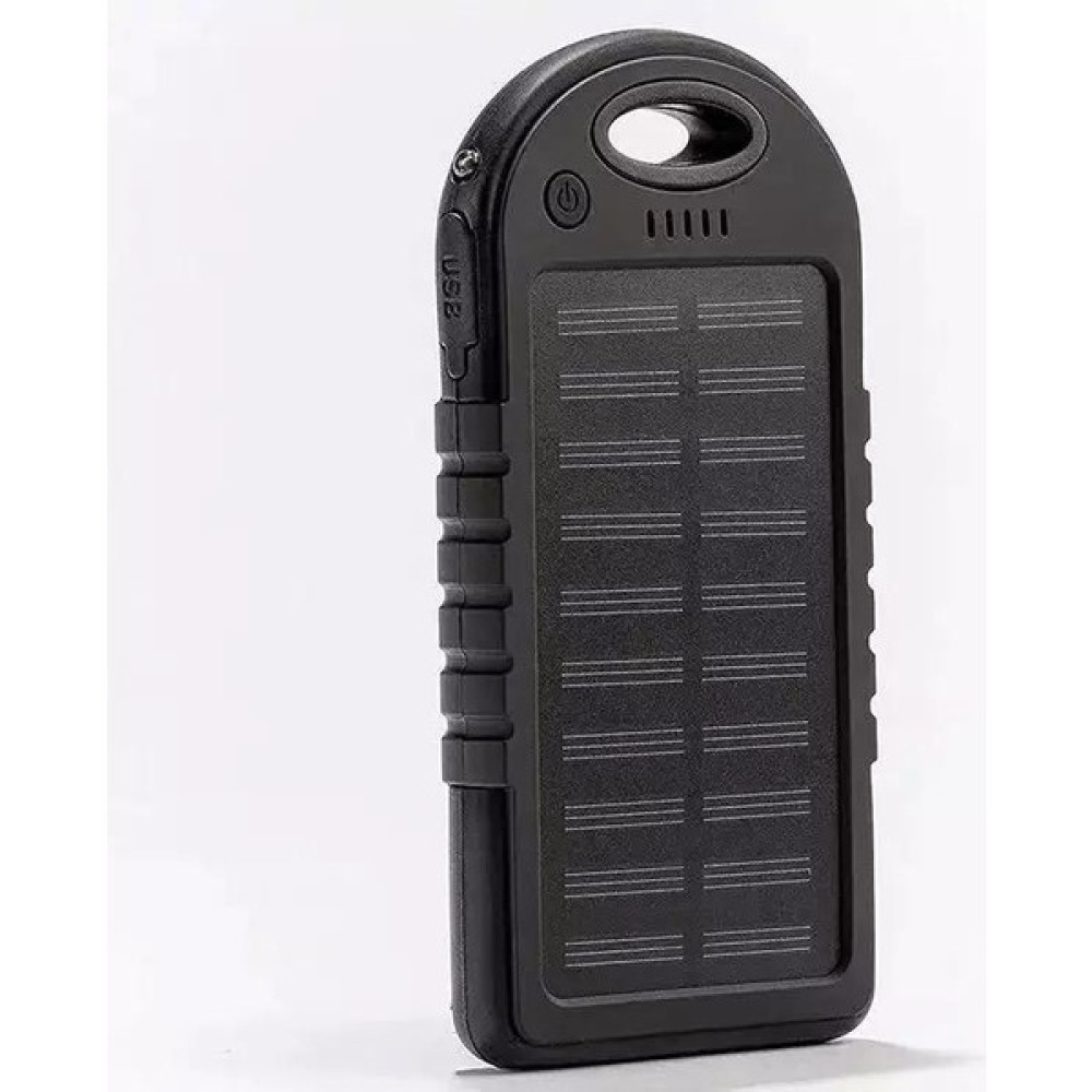 Powerbank Solar - Güneş Enerjili 12 Power Led'li 10,000 Mah Kapasite - Siyah Taşınabilir Şarj Cihazı - Powerbank Fiyatı