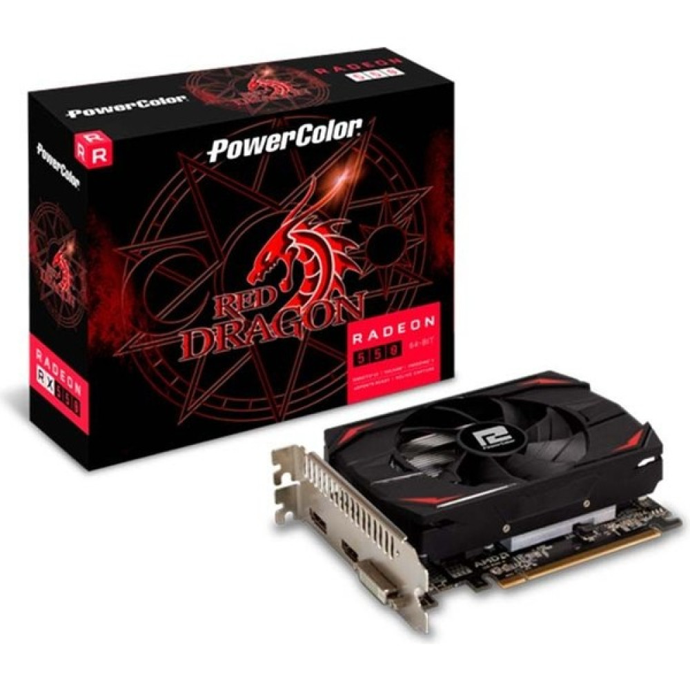 Powercolor 2GB GDDR5 RX550 AxRX 550 2GB64BD5-DH Ekran Karti Ekran Kartları Fiyatı