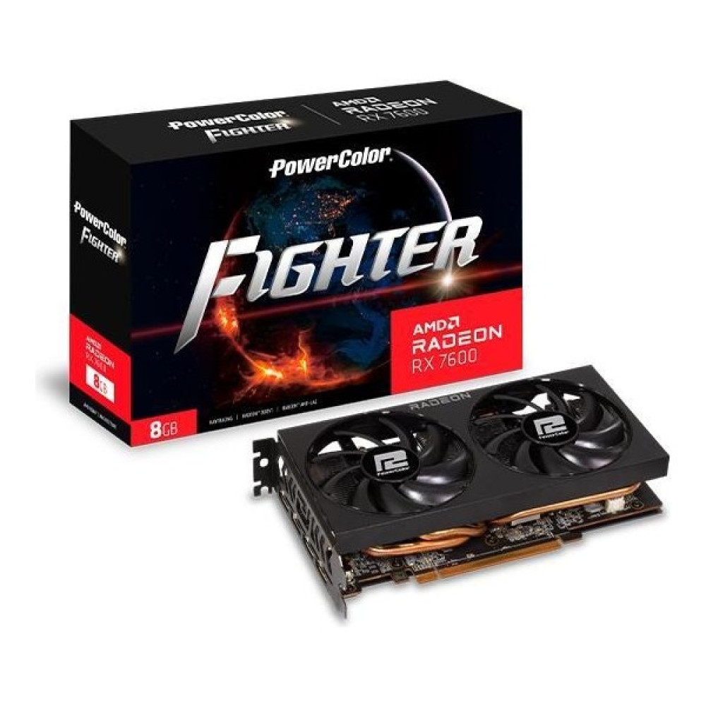 Powercolor 8gb RX7600 Fıghter Rx 7600 8g-F Gddr6 128BIT Pcıe 4.0 Ekran Kartları Fiyatı