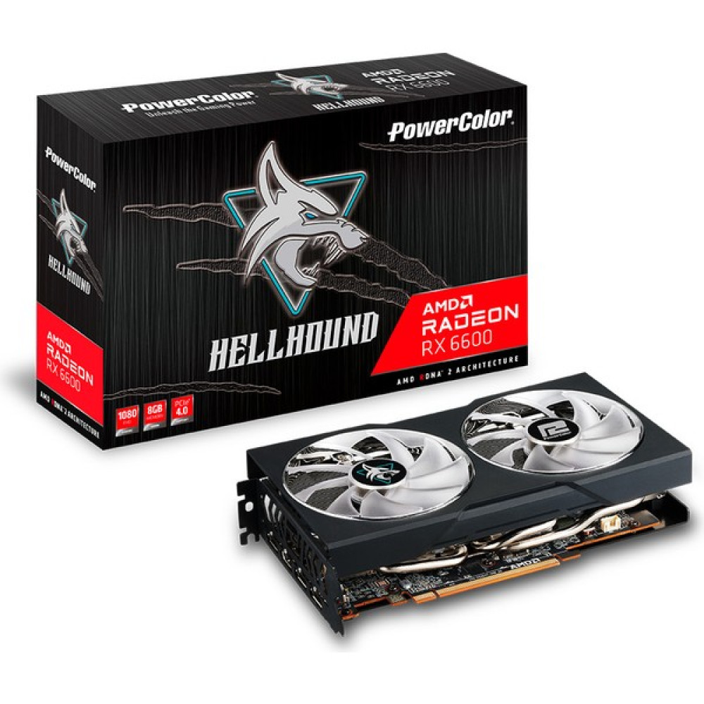 Powercolor Hellhound RX6600 8gb 128BIT Gddr6 Pcı-Express 4.0 Ekran Kartı Axrx 6600 8gbd6-3dhl Ekran Kartları Fiyatı