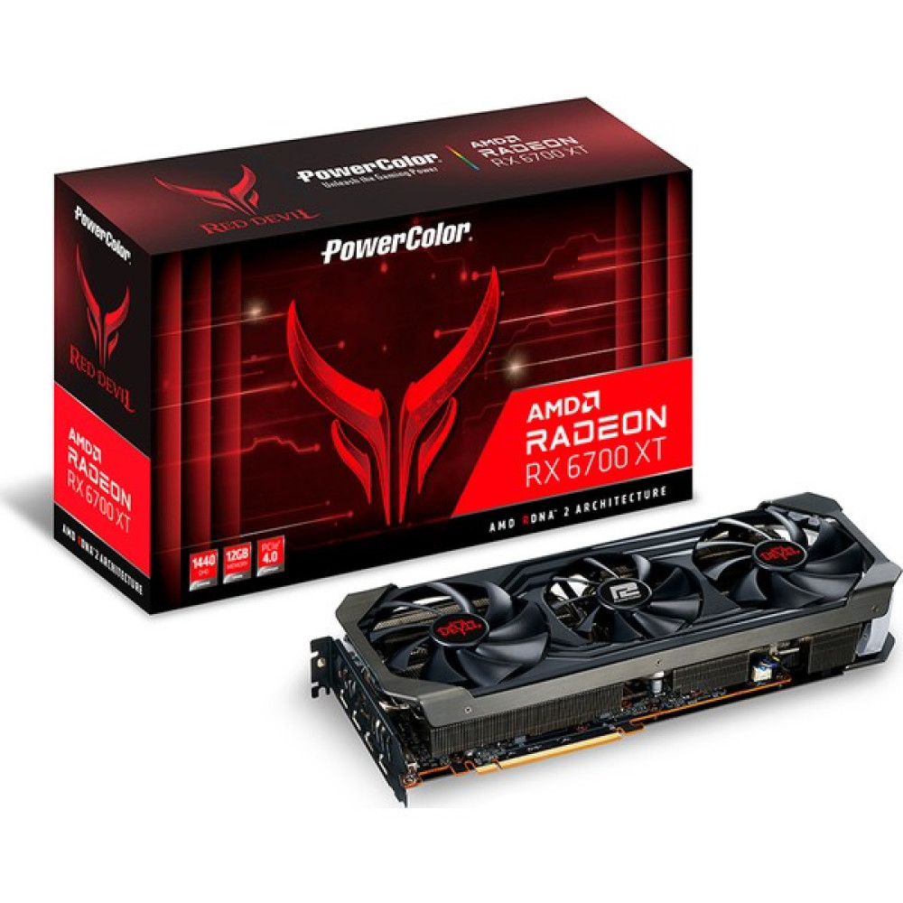 Powercolor Red Devil AMD Radeon RX 6700 XT 12GB GDDR6 PCI-Express 4.0 Ekran Kartı (Axrx 6700XT 12GBD6-3DHE/OC) Ekran Kartları Fiyatı