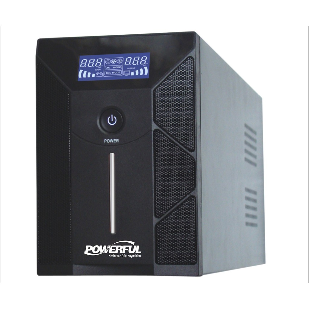 Powerful PLD-3000 3000VA 3KVA 1800W LCD Panel Line Interactive Ups Kesintisiz Güç Kaynağı (Gaming UPS) Kesintisiz Güç Kaynakları (UPS) Fiyatı