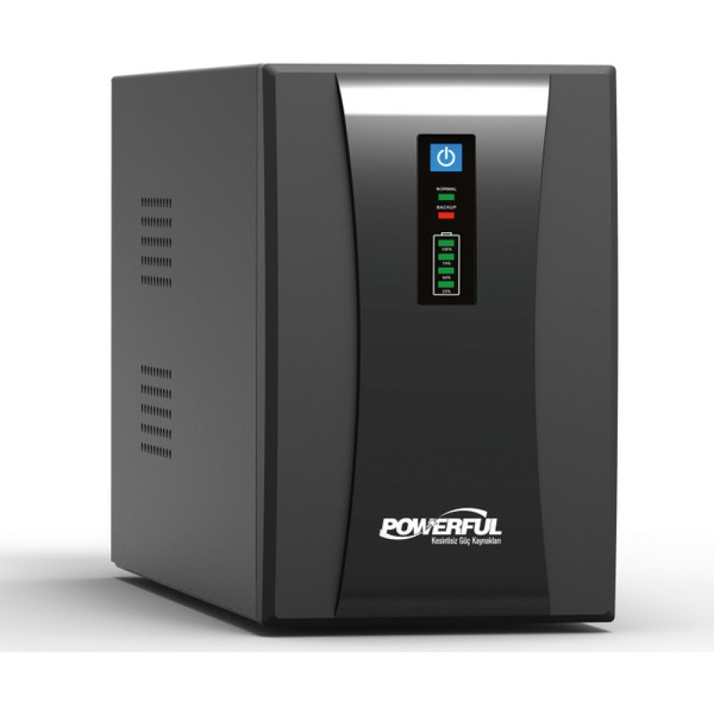 Powerful SLE-2000 2000VA Line Interactive Ups Kesintisiz Güç Kaynağı Power Supply Fiyatı