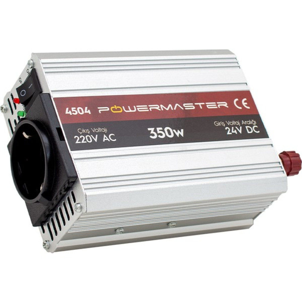 Powermaster 24 Volt 350 Watt 220 Volt Modified Sinus Inverter PM-4504 12V-220V Çevirici Dönüştürücü Power Supply Fiyatı