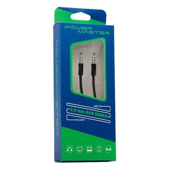 Powermaster 3.5 Mm Erkek/Erkek 1.5 Metre 4 Boğumlu Aux Kablo