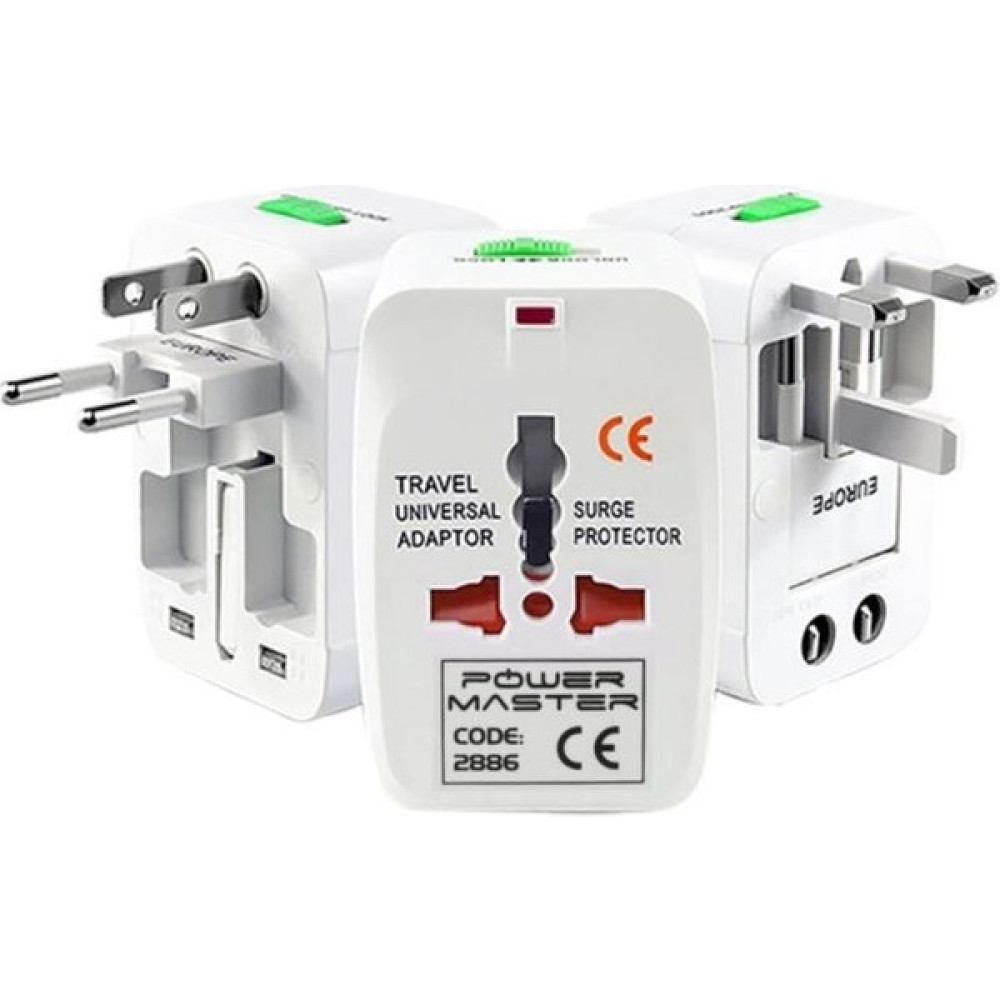 Powermaster Amerikan Ingiliz Arabistan Çoklu Priz Çevirici Seyahat Adaptör (125V-250V-6A-13A) Bilgisayar Çevirici ve Adaptörü Fiyatı