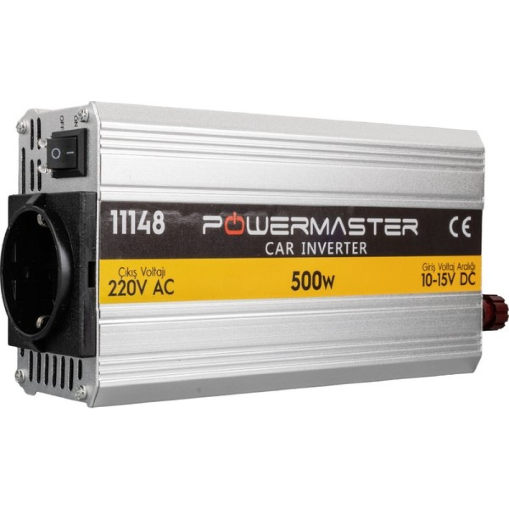 Powermaster PM-11148 12 Volt 500 Watt Modified Sınus Inverter 12V 220V Dönüştürücü Soğutucu Fanlı Akü Şarj Edici Fiyatı