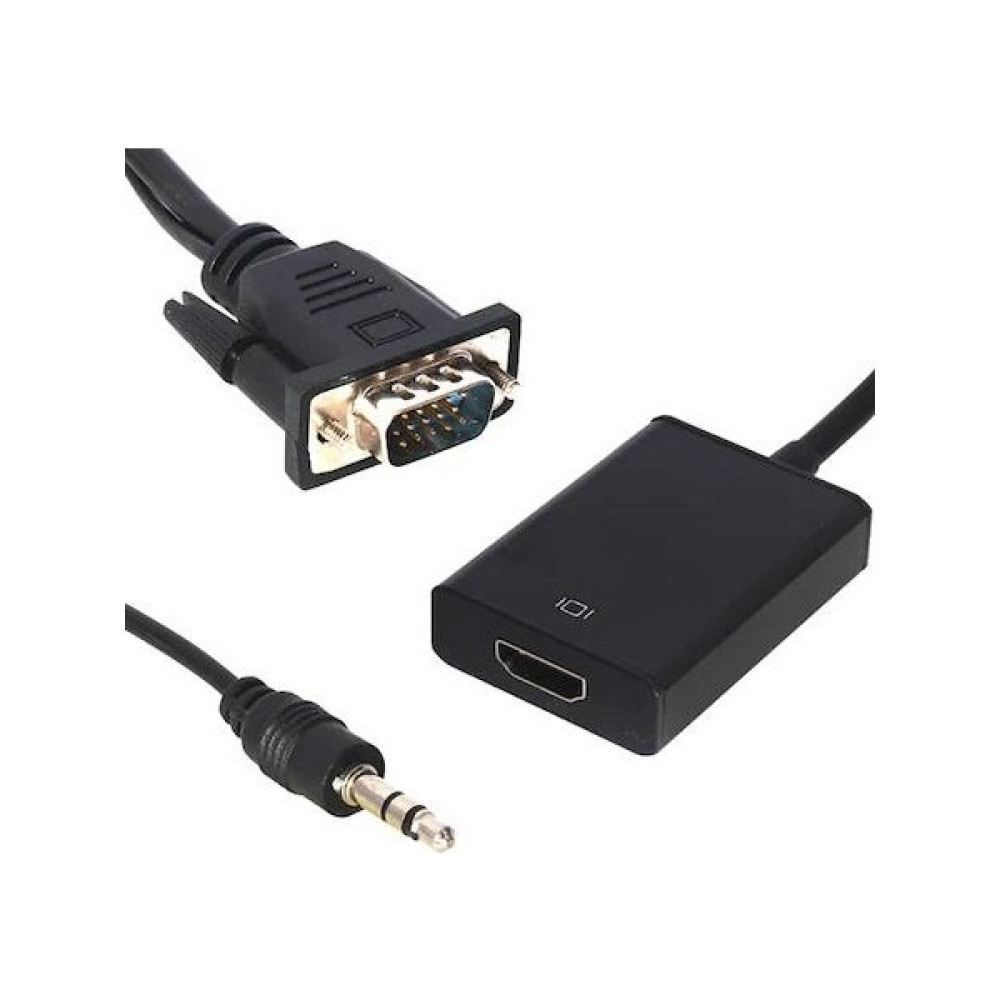Powermaster PM-18637 VGA Erkek To HDMI Dişi Dönüştürücü Kablo Bilgisayar Çevirici ve Adaptörü Fiyatı