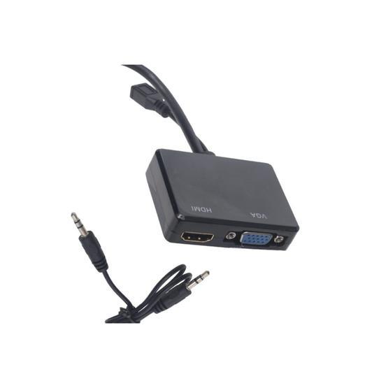 Powermaster PM-19260 HDMI To Vga + Hdmı Splitter Çevirici Adaptör