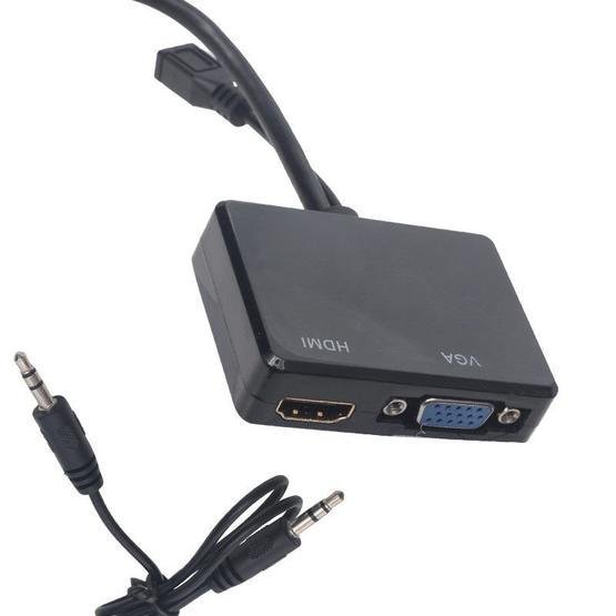 Powermaster PM-19260 HDMI To Vga + Hdmı Splitter Çevirici Adaptör