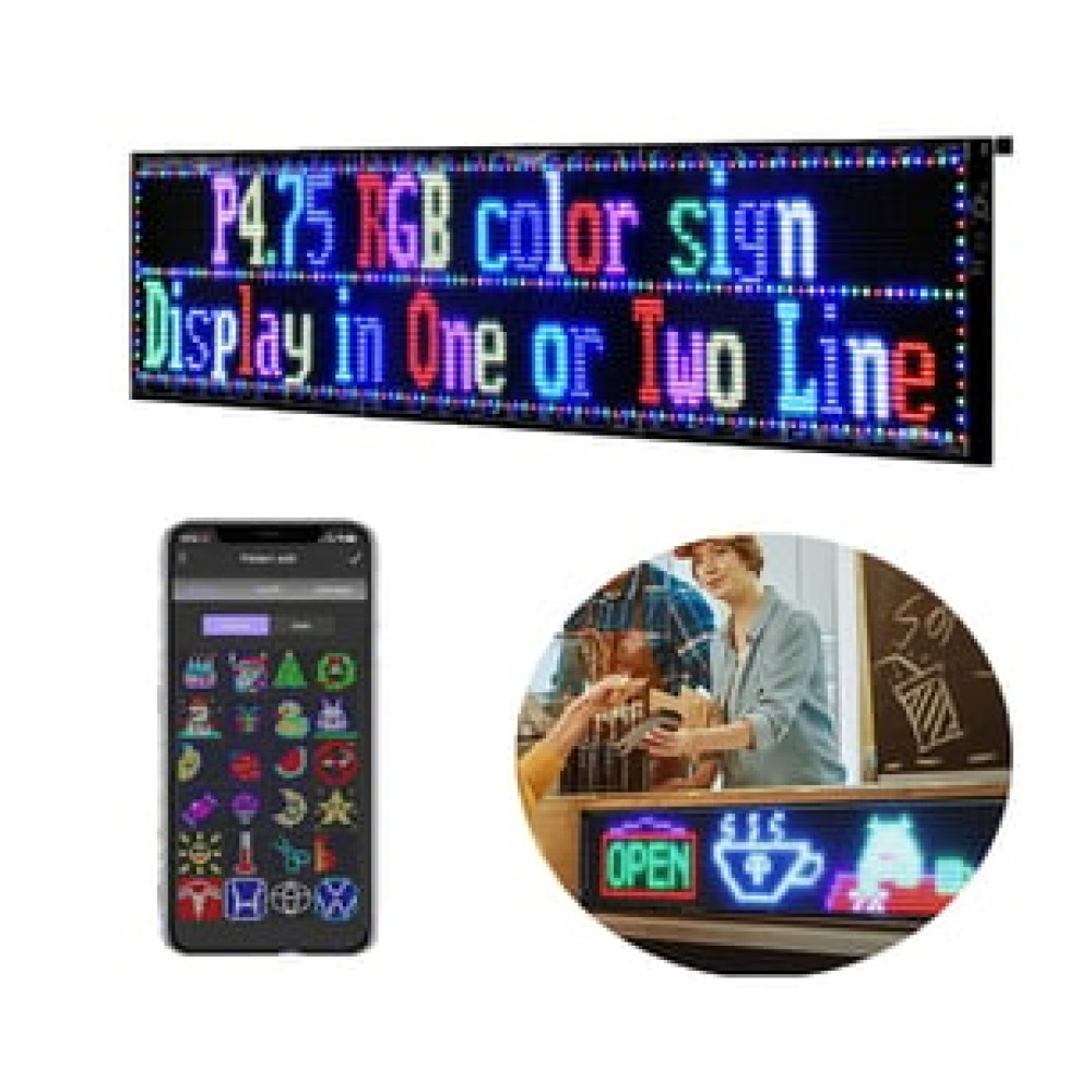 POWERMASTER PM-23827 20X82CM KAYAN YAZI LED TABELA Grafik & Müzik Yazılımları Fiyatı