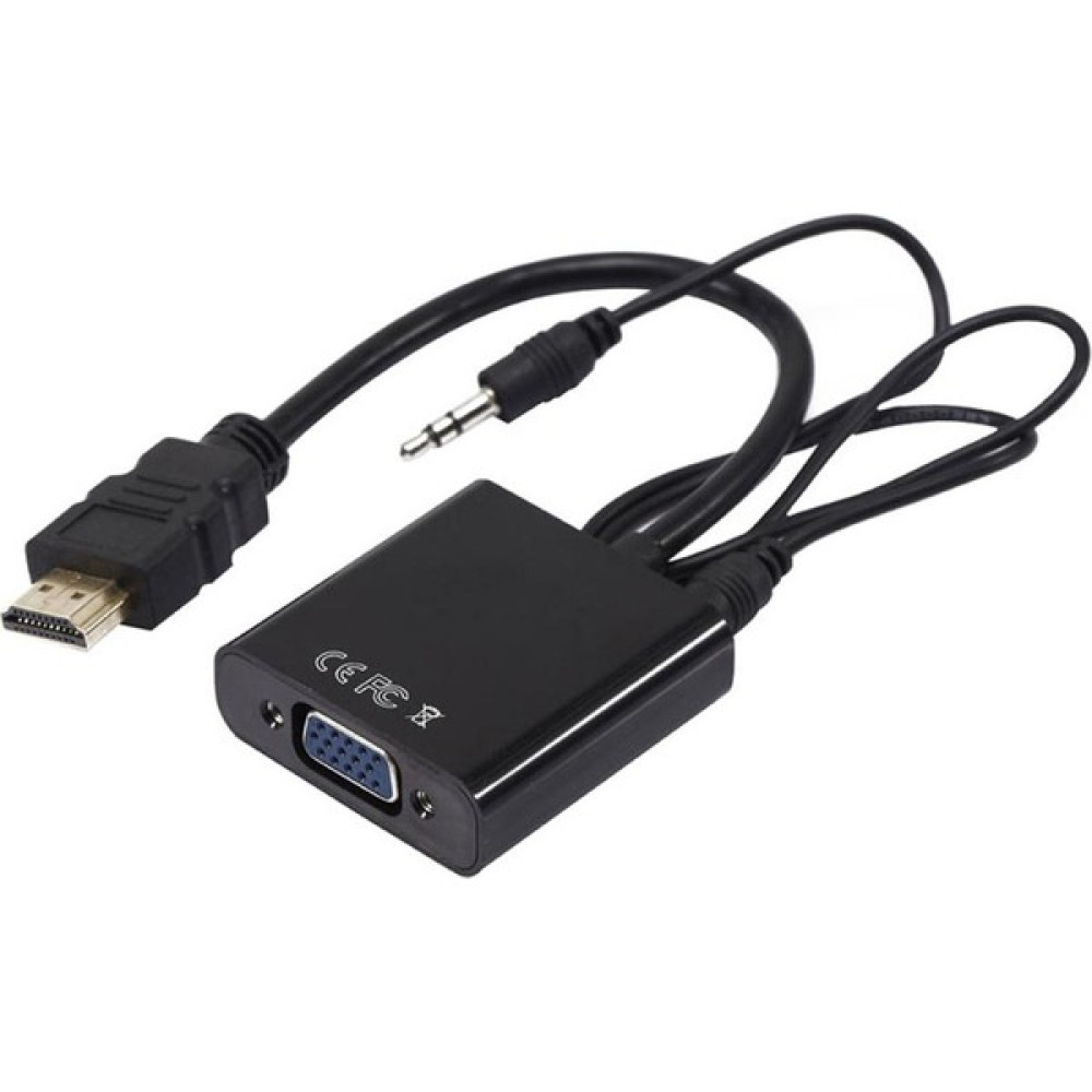 Powermaster PM-32015 HDMI To VGA Çevirici Adaptör Ses Çıkışlı Kutulu Bilgisayar Çevirici ve Adaptörü Fiyatı