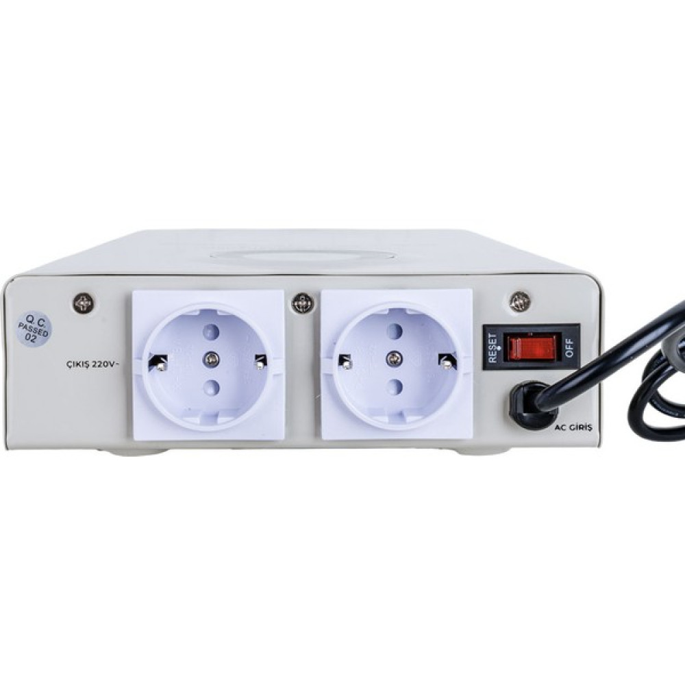 Powermaster SLIM-1500 Otomatik 900 Watt 1500VA Voltaj Regülatörü (Kombi Regülatörü) Power Supply Fiyatı