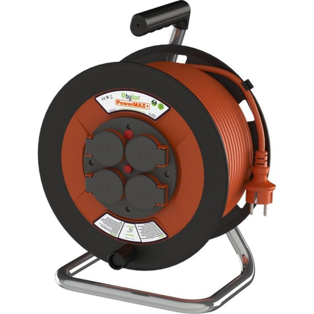 Powermax Bylion 25 Metre Seyyar Uzatma Kablosu 3*1.5 Mm² 25 Mt. Işıklı- IP44 - 25m Prizler Fiyatı