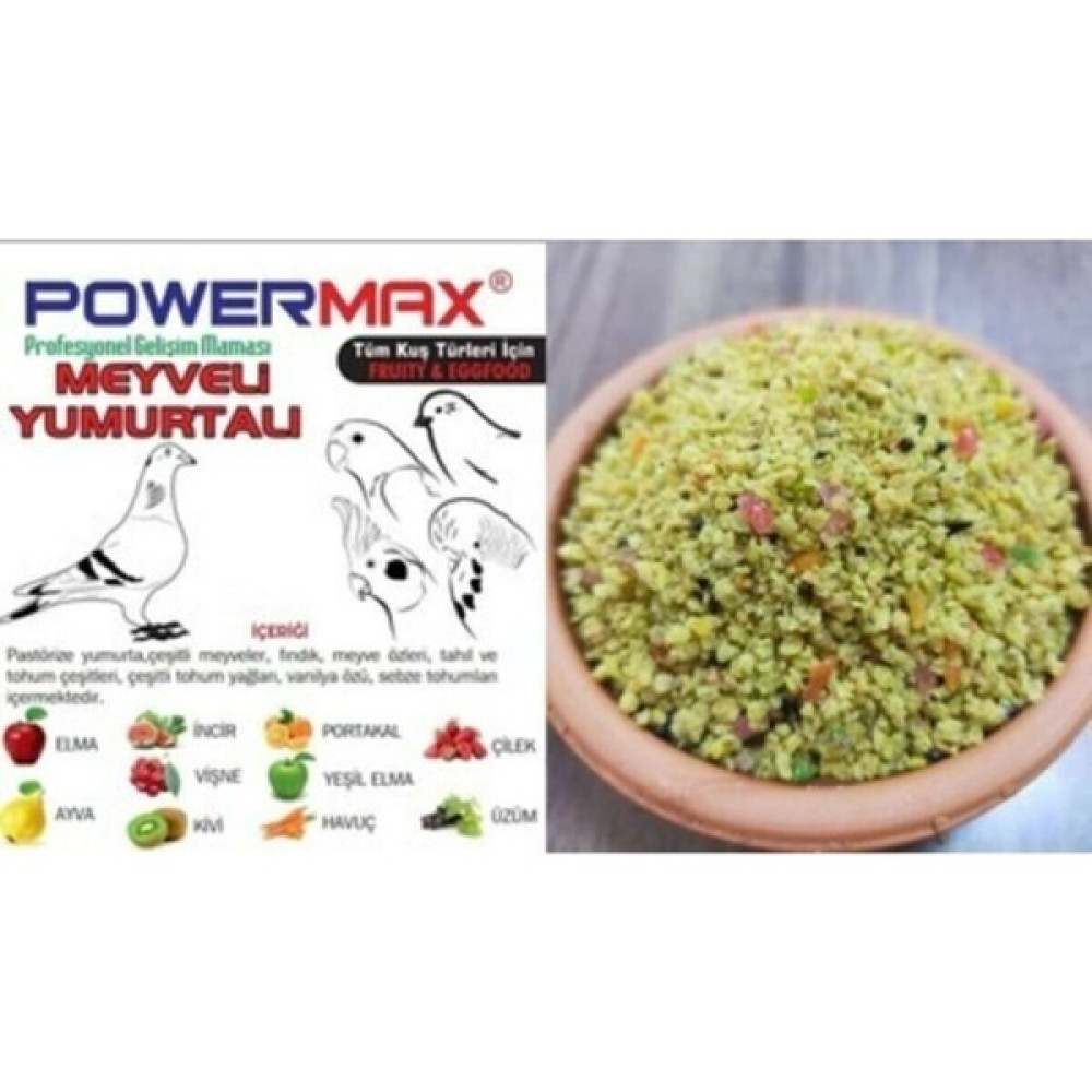 Powermax Meyveli Yumurtalı Kuş Maması 1 kg Evcil Hayvan Ürünleri Fiyatı