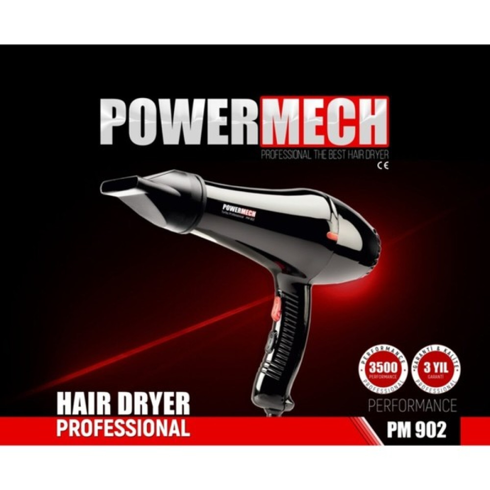 Powermech PM-902 Profesyonel 2500 W Saç Kurutma Makinası - Siyah Oto Boyaları Fiyatı