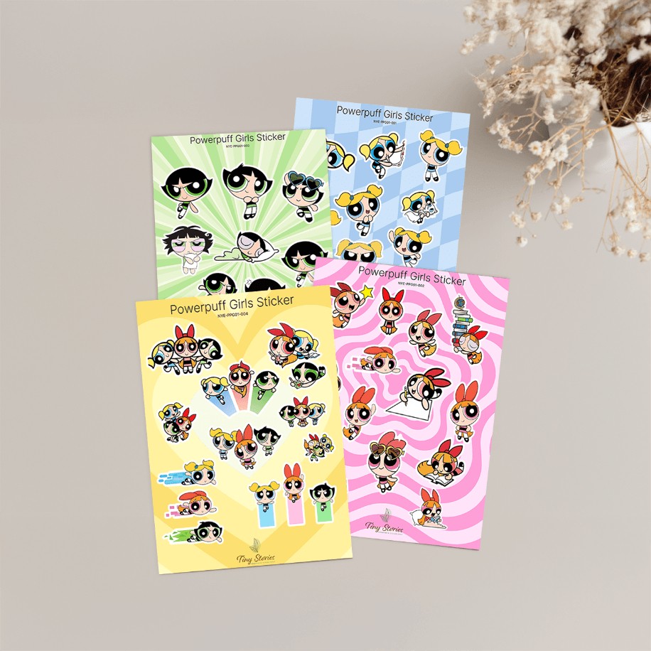 Powerpuff Girls Sticker – 4 Sayfa Okul Etiketi Fiyatı