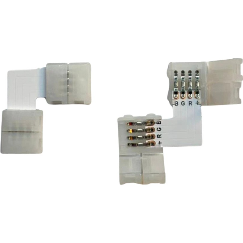 Powerr Led Aydınlatma 10 mm Rgb Şerit L Birleştirme Aparatı Lehimsiz 4 Pin 10 Adet Led Aydınlatmalar Fiyatı