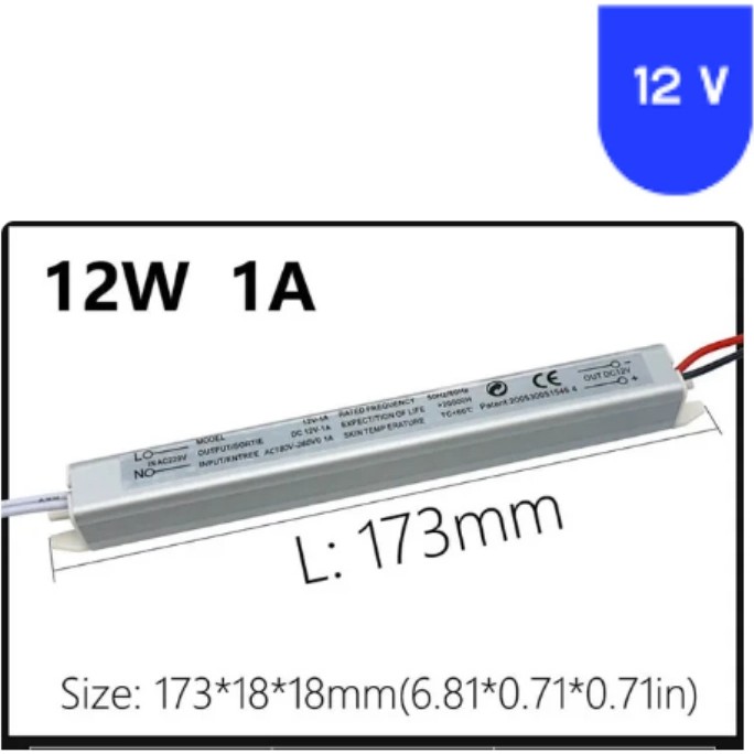 Powerr Led Aydınlatma 12 Volt 1 Amper Kalem Ultra Ince Metal Kasa Trafo Kalem & Yazı Gereçleri Fiyatı
