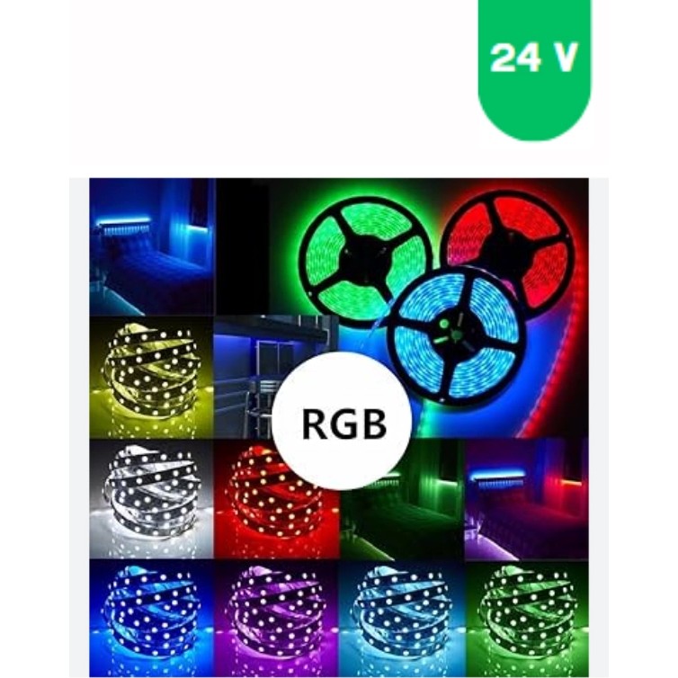 Powerr Led Aydınlatma 24 Volt 5050 Smd Rgb Dış Mekan 60 Ledli 5 Metre Şerit LED Diğer Fiyatı