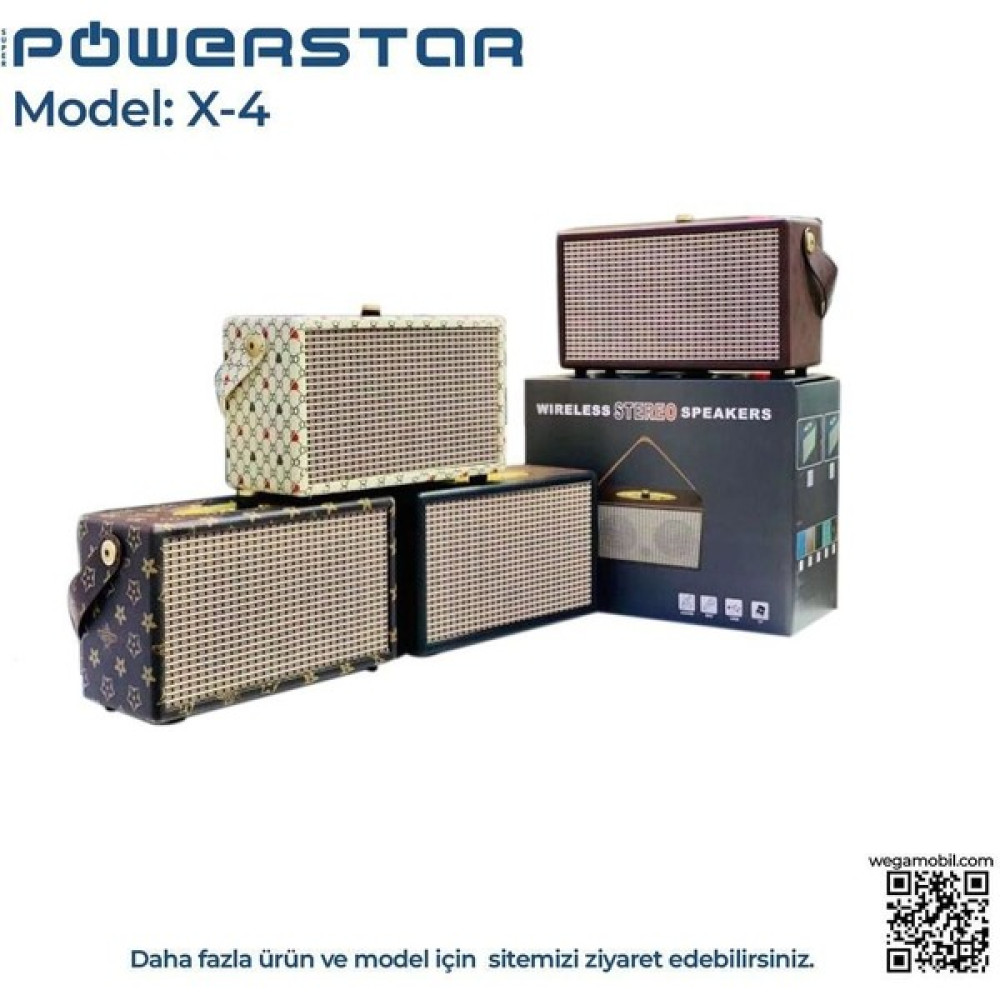 Powerstar Radyo Nostaljik X-4 Bluetooth - USB - Hafıza Kartı - Radyo Oto Boyaları Fiyatı