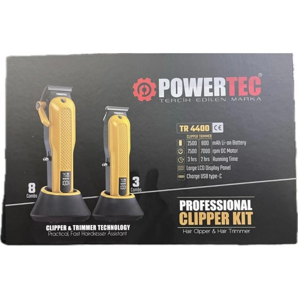 Powertec 2 Yıl TR-4400 Saç & Sakal Profesyonel Tıraş Makinesi Seti Şarjlı 10 ve Üzeri Sarı Yok Saç-Sakal-Vüc - Altın Oto Boyaları Fiyatı