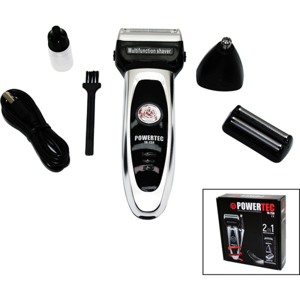 Powertec TR-2502In1Sıfır Sakal+Tüy Alma Başlık+Sakal Çizme Bıçaklı Yedek Bıçaklı - USB Şarjlı Tıraş Makinesi - 1x1 Oto Boyaları Fiyatı