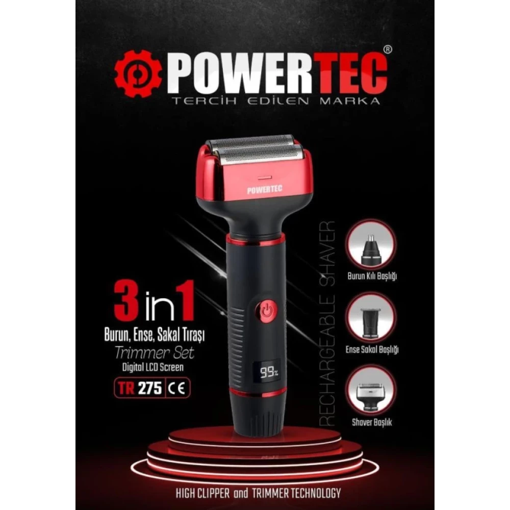 Powertec Tr-275 3/1 Günlük Sakal Makinası Tıraş Bıçağı ve Yedekleri Fiyatı