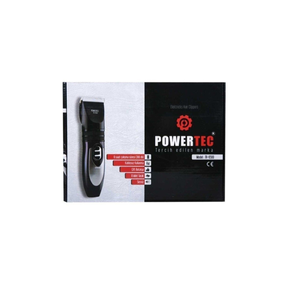 Powertec Tr-6500 Saç Sakal Kesme Makinesi 2 Yıl Garantili Yedek Bataryalı Tıraş Makineleri Fiyatı