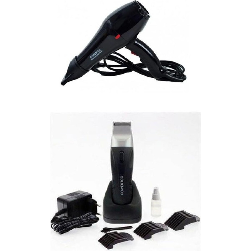 Powertec Tr 901 Fön Makinesi + Powertec Tr 258 Tıraş Makinesi Saç Kurutma Makineleri Fiyatı