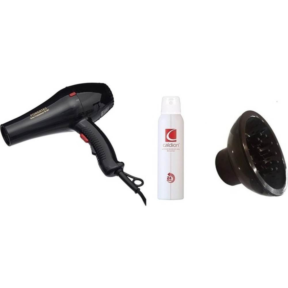 Powertec Tr 901 Profesyonel Fön Makinesi + Caldion Classic Kadın Deodorant Sprey 150 ml - Siyah Oto Boyaları Fiyatı