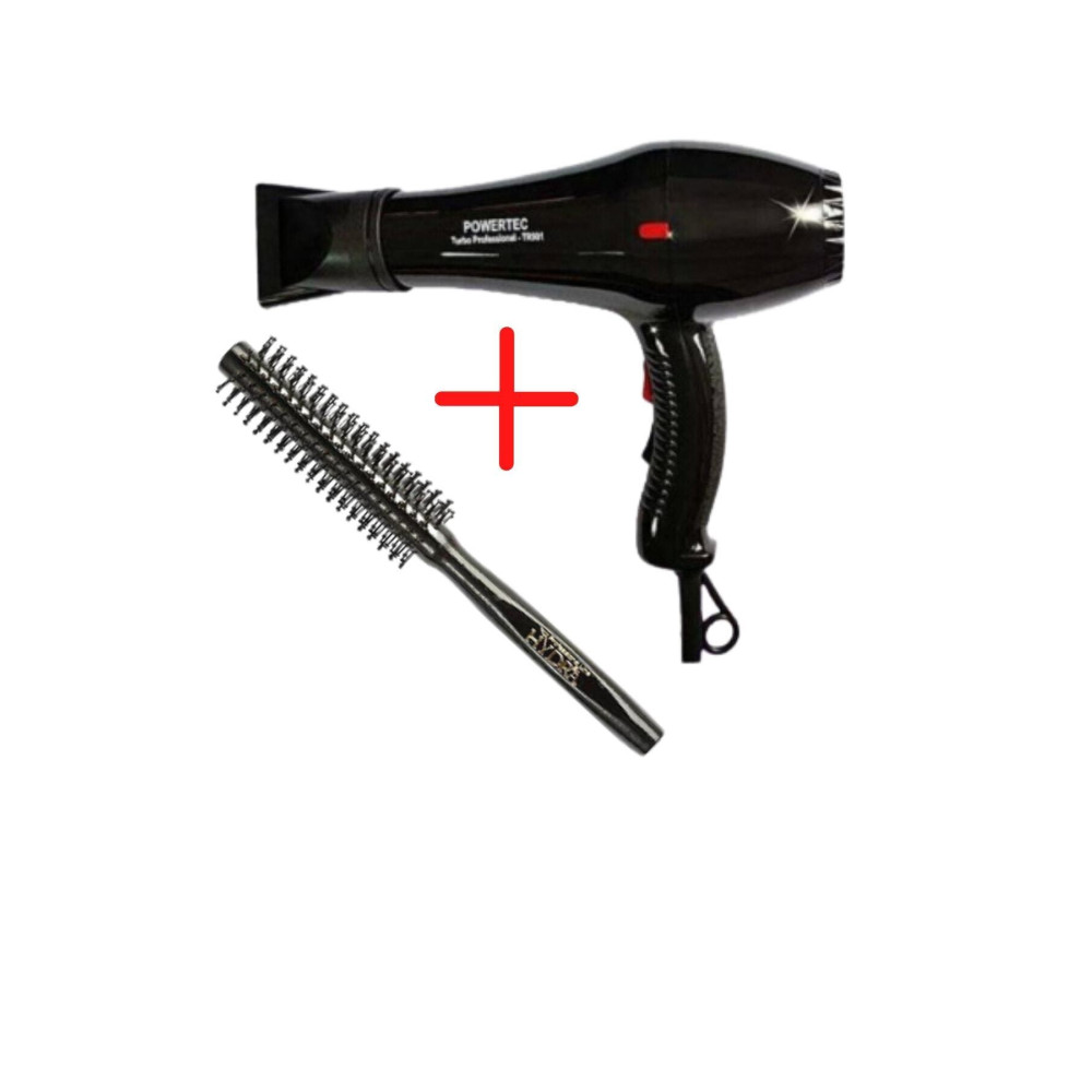 Powertec Tr-901 Turbo Profesyonel Fön Makinası + Berber Fön Fırçası Saç Kurutma Makineleri Fiyatı