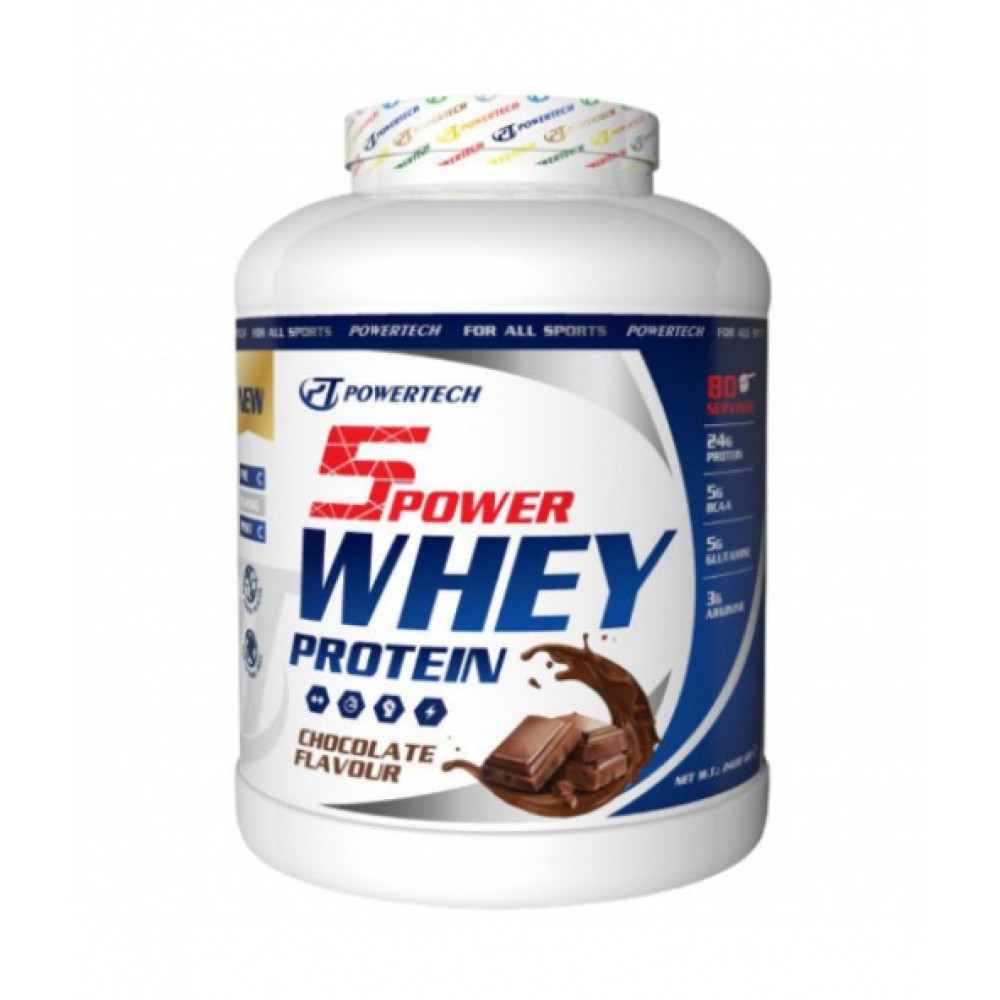 Powertech 5Power Whey Protein Tozu 2400 Gr 80 Servis Aroma Secenekli Protein Tozları Fiyatı
