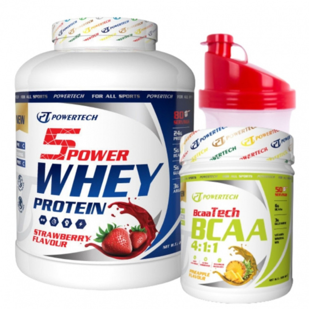 Powertech 5Power Whey Protein Tozu 80 Servis - Bcaa 50 Servis Protein Tozları Fiyatı