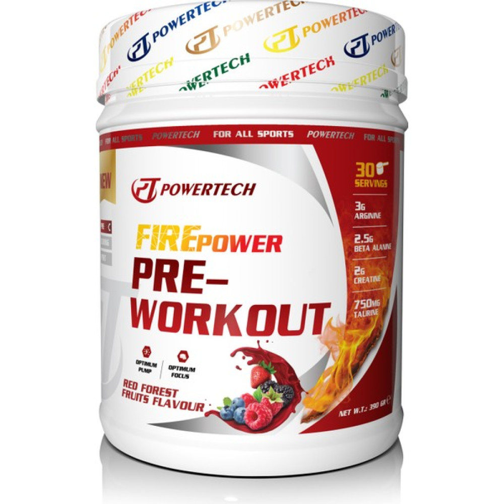 Powertech Fırepower Pre Workout 390 Gr K.Orman Meyve Aromalı - -- Amino Asit Fiyatı